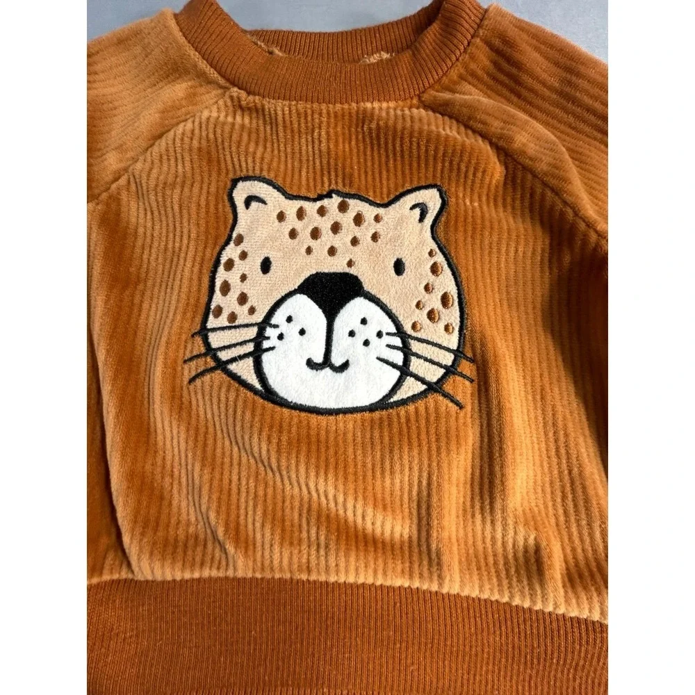 Mick Mack Baby two‎ piece Leopard Cat outfit 3-6 months